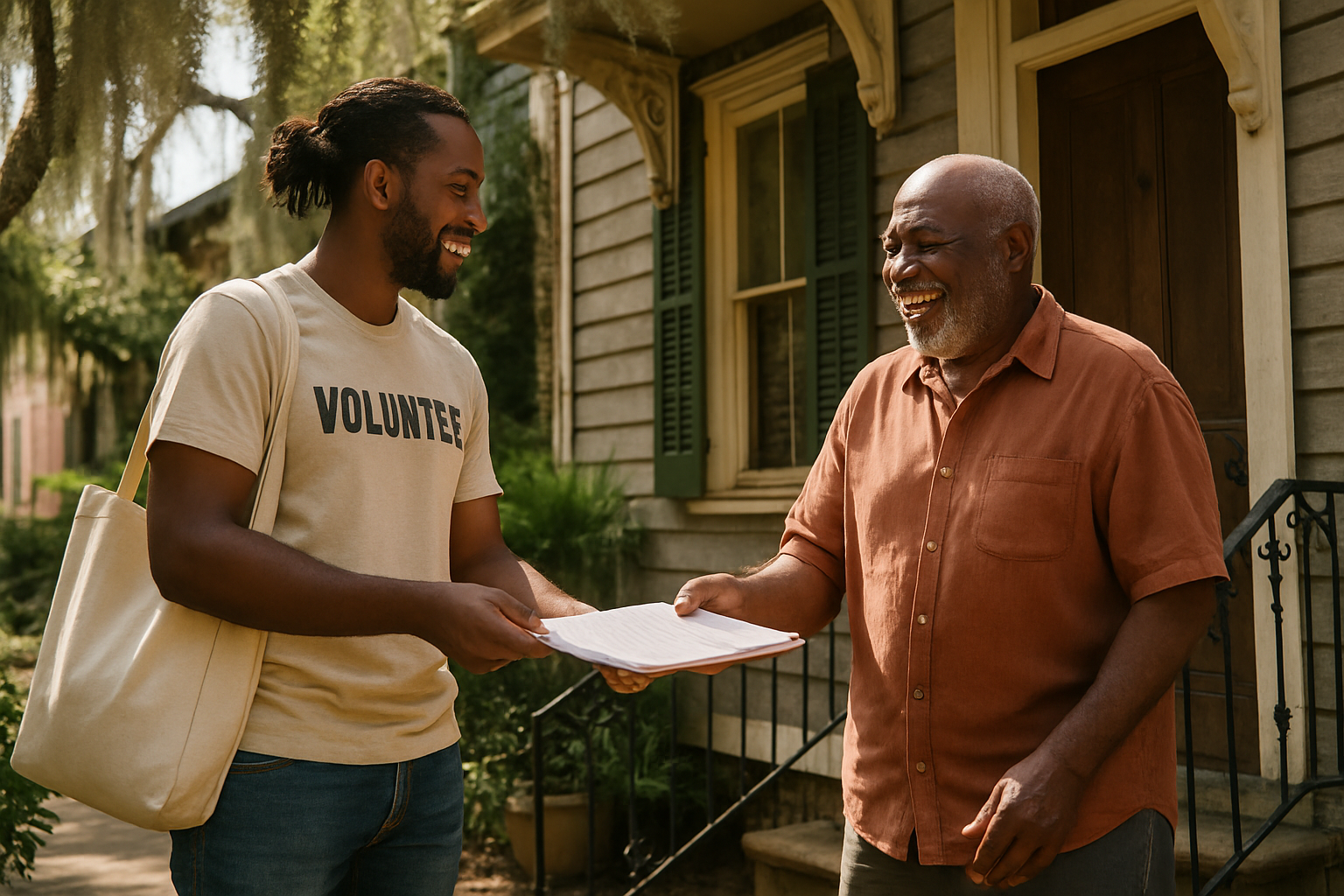 Vehicle donation moment in Savannah
