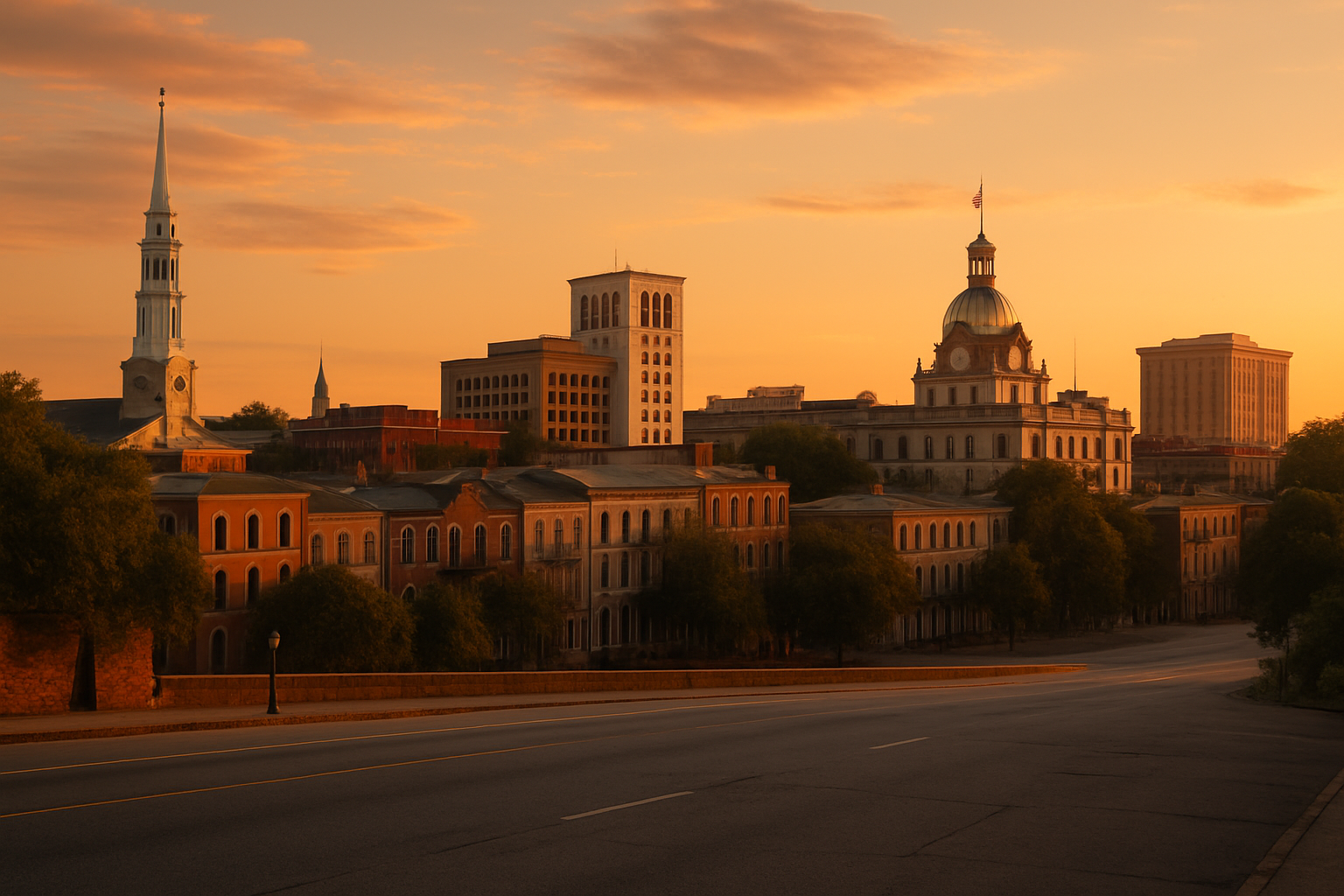 Savannah area scenery